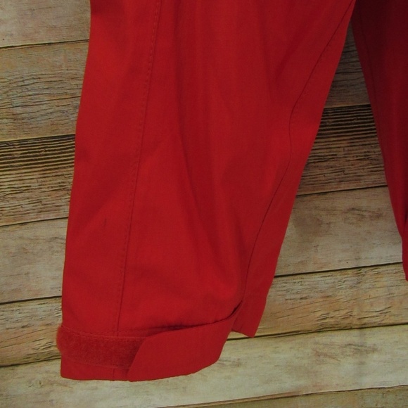 AnSAI Red Zipper Front Hooded Rain Jacket Kid's 12-14 - Picture 3 of 15